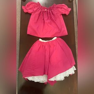 Girls renaissance fairy costume with petticoat size M